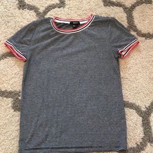 Black and white striped shirt